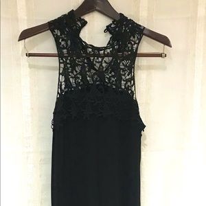 Rebellion beautiful lace top sleeveless midi dress